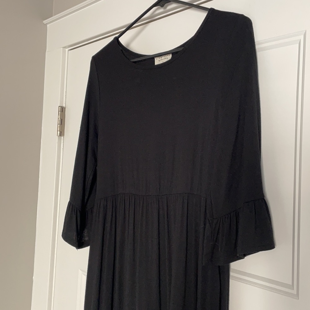 Ruffle Hem Midi Dress
